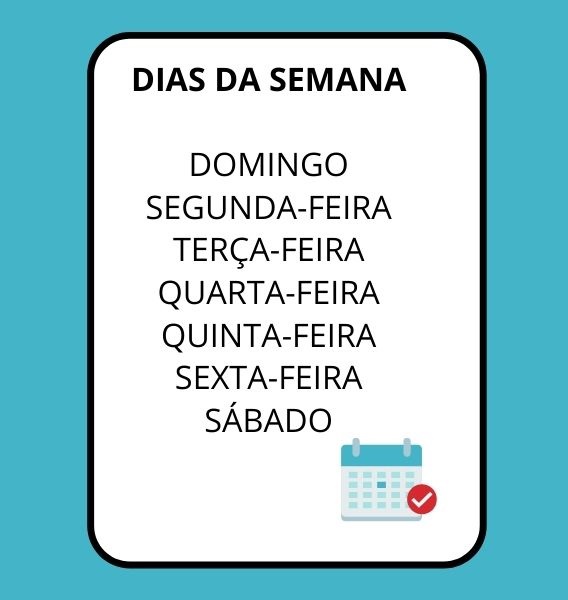 DIAS DA SEMANA